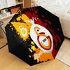 Galatasaray Football Club Automatic Folding Umbrella - 8-Rib Travel Umbrella with Auto Open/Close & Portable Gifts for holidays or birthdays