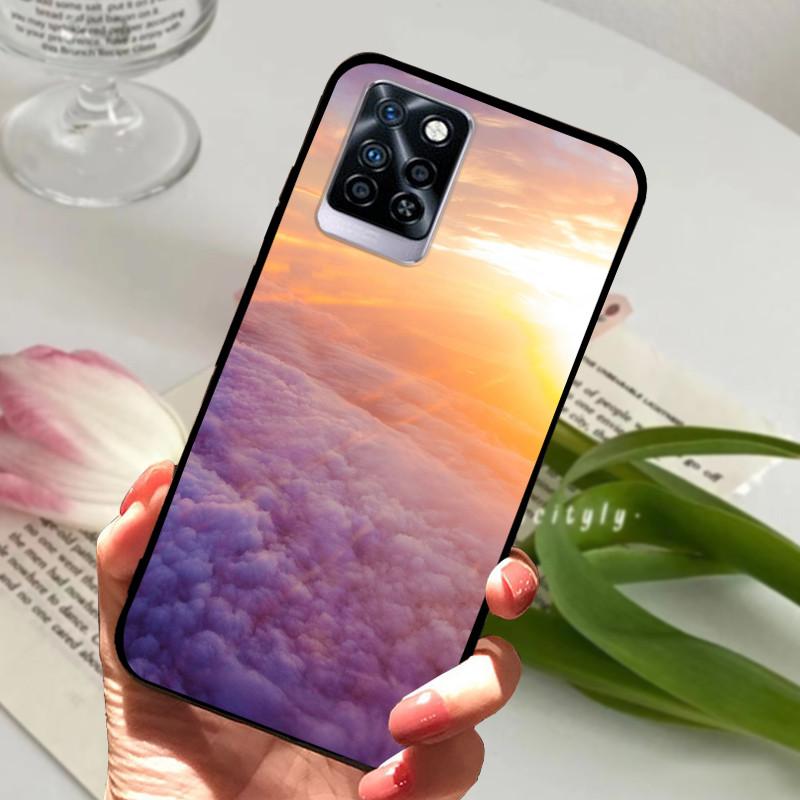 For Infinix Note 10 Plus Case Black Soft silicone TPU Back Cover For Infinix Note10 Pro NFC Phone Case Note 10 Pro Plus Bumper