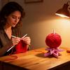 Garnhalter zum Häkeln Stricken 3D-gedruckter sternförmiger Garnspinner Drehbarer Garnknäuel-Spender Ständer für Häkelliebhaber