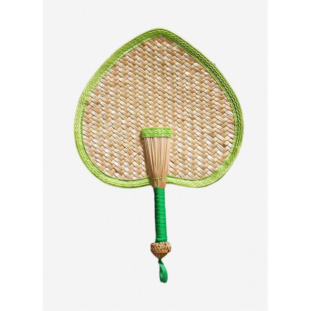 1pc Hand-Woven Woven Straw Hand Fan Old Summer Natural Environmentally Friendly Hand-Woven Fan Decorative Fan For Home Decor