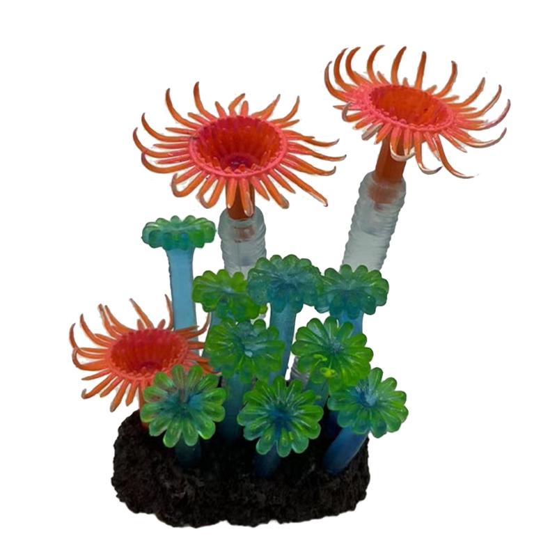 Aquariums Sinkable Decoration Realistic Artificial Coral Fish Tanks Coral Ornament Landscaping Fishtanks Bottom Plant