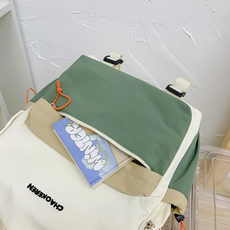 Backpack Student Schoolbag Women's Large Capacity Nylon Backpack