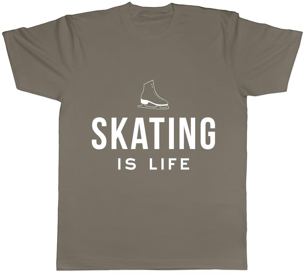 Ice Skating is Life Unisexs Unisexs Ladies TShirt Tee