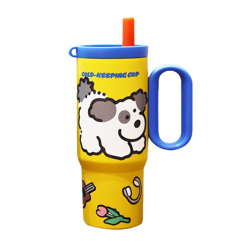 Giant Insulated 316 Stainless Steel Cup for Girls with Handle, High Appearance, Ice Buster, Car Portable.