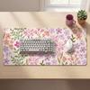 Non-Slip Floral Desk Pad Rubber Base Gaming Mats Desk Mat Mouse Pad  Work