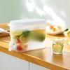 1 Stück Getränkespender mit großem Fassungsvermögen und Zapfhahn - BPA-freier Kunststoff Kaltwasserkessel zur Kühlschrankaufbewahrung, für Outdoor, Camping & Partys - Auslaufsicheres Design