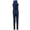 Womens Casual Off Shoulder Denim Jeans Pocket Sleeveless  Jumpsuits Rompers