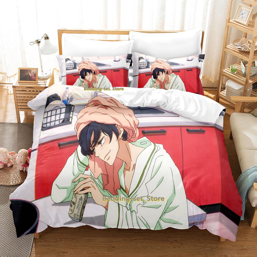 Comforter Dance Dance Danseur Bedding Set Cartoon Anime Three-Piece Set Adult Kid Bedroom Three-Piece Suits 3D Kawaii Juego De Ropa D