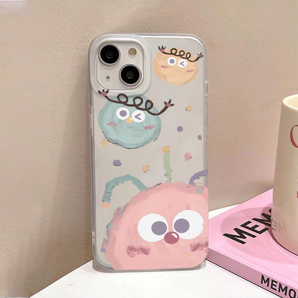 Cute monster ball for iPhone17promax Apple 15 matte phone case 16/17 anti-drop 14