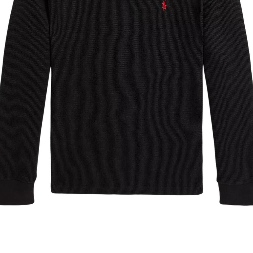 Polo Ralph Lauren Sweatshirt FW25 Cotton Waffle Long Sleeve Pullover Crew Neck Kids Kids Sweatshirts 323920629-014
