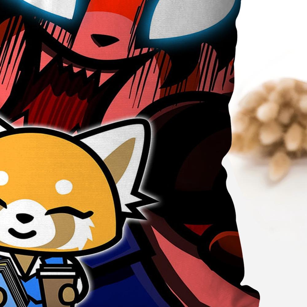 Cartoon Cute A-Aggretsuko Pillow Case Square Pillow Bedroom Sofa Leisure Comfort Cushion Car Living Room Home Decoration 40X40