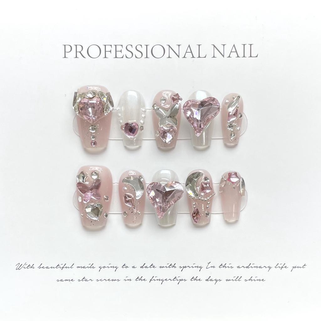 Original Shootmillennial Hot Girl Magic Mirror Powder Wearing Armor Inlaid With Love Rose Pink Luxury Diamond Full