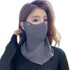 Damen Atmungsaktiver UV-Schutz Nackengamasche für Sommerfahrten, Radfahren & Vollgesichtssonnenschutz - Eisseide