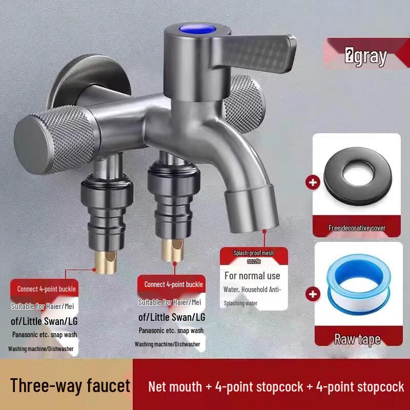 

OEING Multifunctional 3-Outlet Wall Faucet