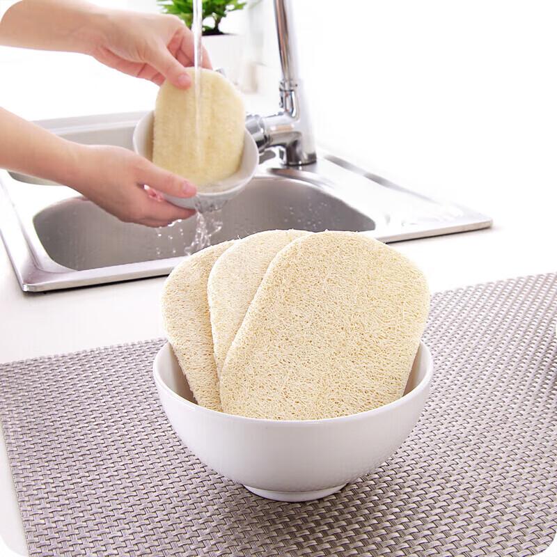 Aomeiyou Compressed Loofah Dish Brush (3-Pack)