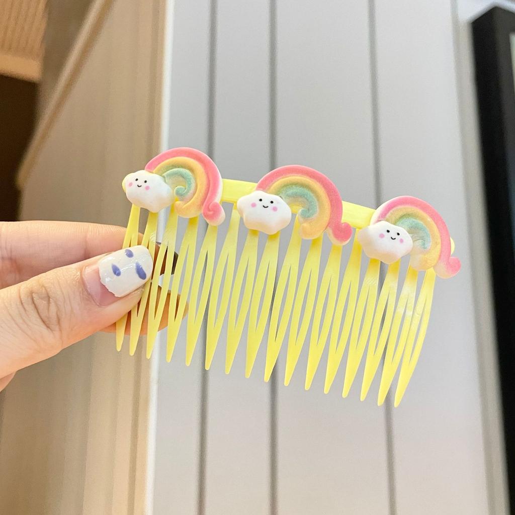 Mode Kinder Haarnadel Kleine Mädchen Pony Gebrochenes Haar Haarnadeln Mädchen Candy Farbe Süße Nette Einsatz Kamm Frauen Haar Zubehör