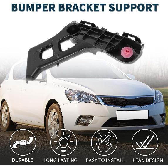 Bumper Support Bracket for Lexus CT200h 2011-2017 Durable No.5211676011 | Left Side Front Bumper Retainer Bracket Hold Mount Black 1 Pc