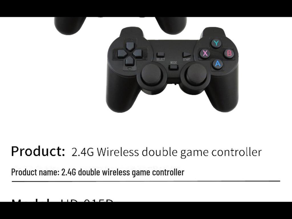 015D Double 2.4G Wireless Game Controller with Dual S2 Receivers, Motor-Free, Compatible with S2 Game Box