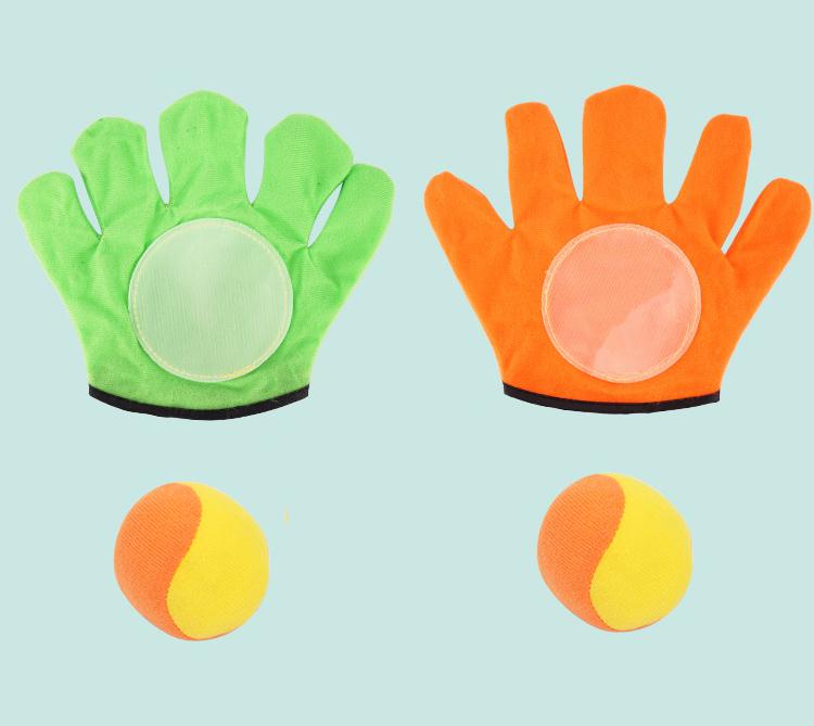 1 Set Kids Sucker Sticky Ball Toy Outdoor Sports Catch Ball Game Set Throw And Catch Parent-Child Interactive Outdoor Toys GYH