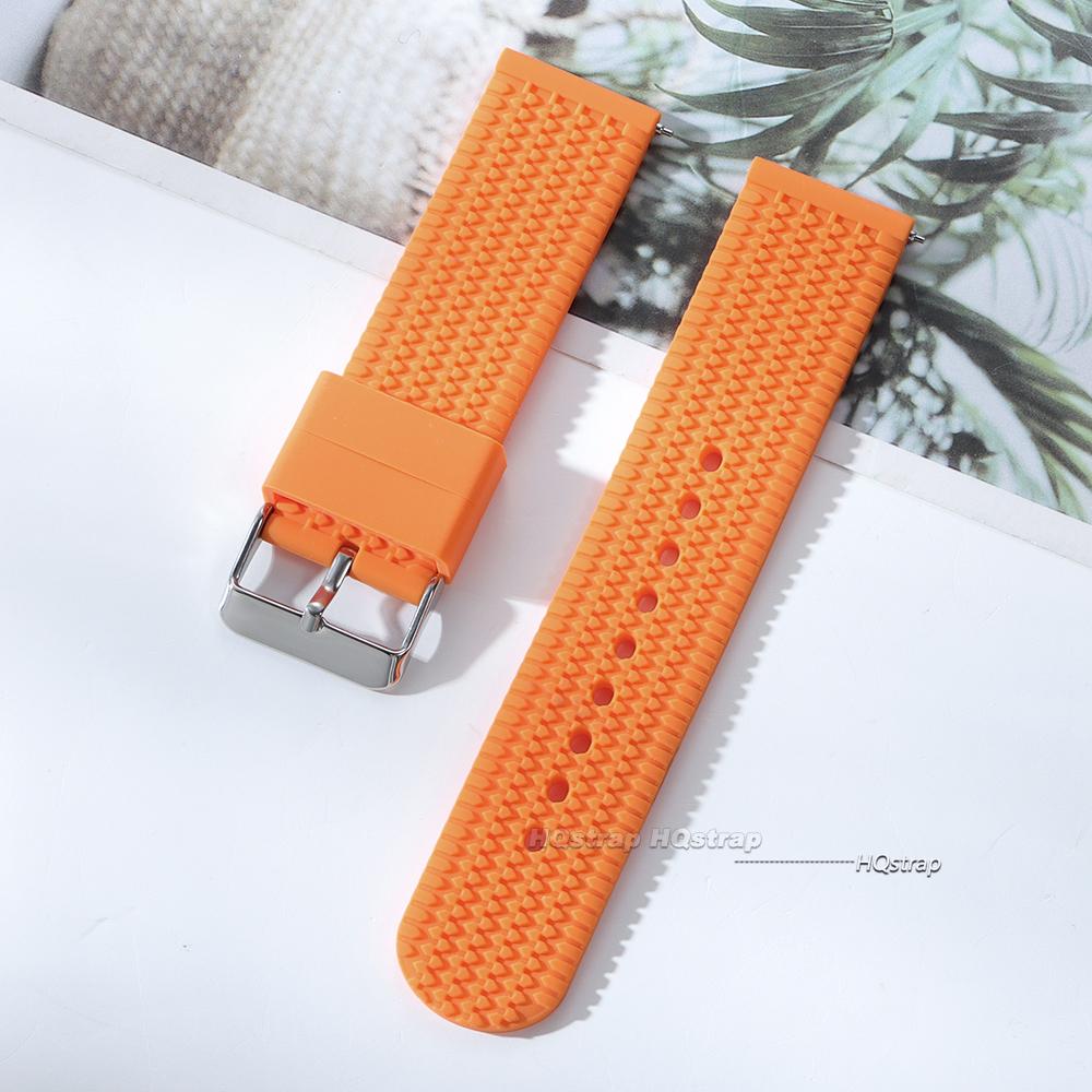 Soft Silicone Rubber Watch Strap 18mm 20mm 22mm 24mm Men Women Sport Waterproof Wrist Band Universal Belt Quick Release Bracelet