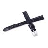 Watch Band 12mm Leather Black Women's with Care Instructions RS01C12BK