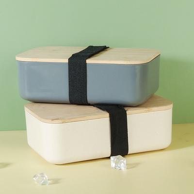 Tragbare versiegelte Lunchbox für Studenten zur Arbeit, versiegelte Lunchbox aus Weizenfaser mit Deckel