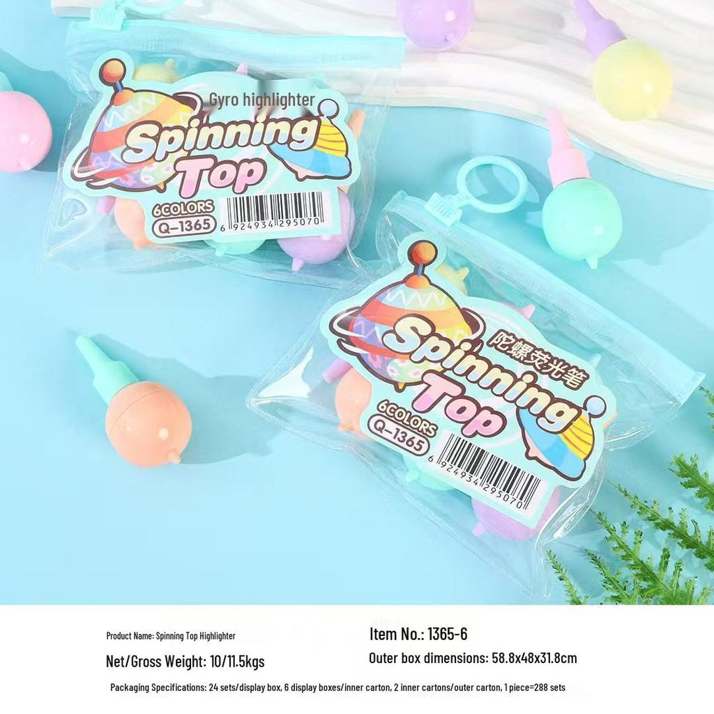 6-Color Mini Pill Highlighter & Marker Set