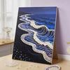 Flower Pearl Beads Painting Sea Decorative Painting DIY Painting Material Pack  Wall Decor