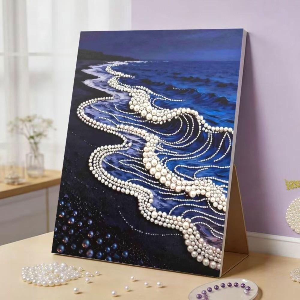 Flower Pearl Beads Painting Sea Decorative Painting DIY Painting Material Pack Wall Decor