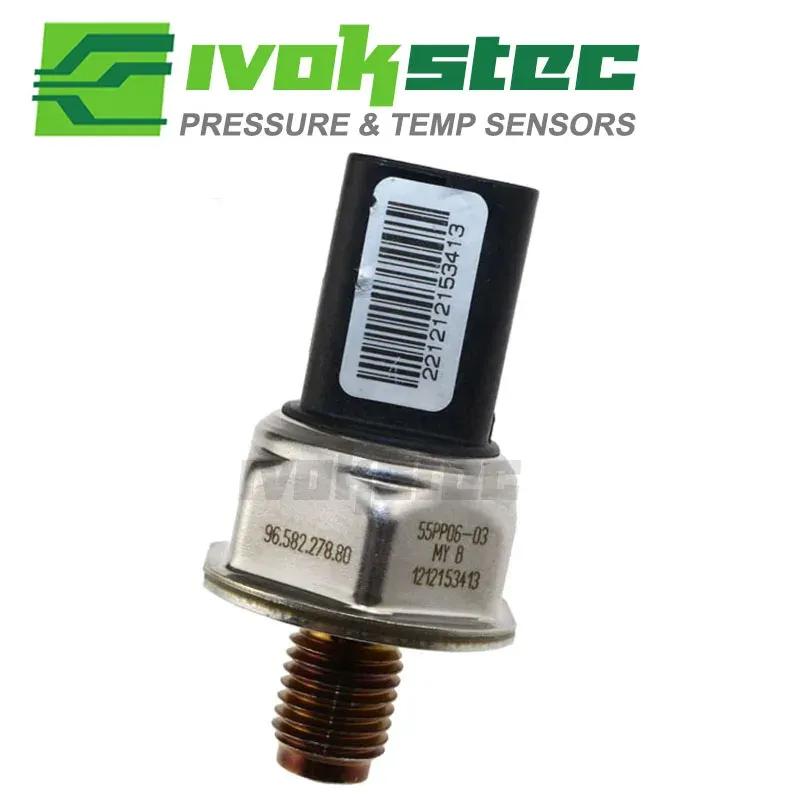 Original Fuel Rail Pressure Sensor 55PP06-03 For Peugeot 107 206 207 307 308 407 Partner 1.4 1.6 Hdi