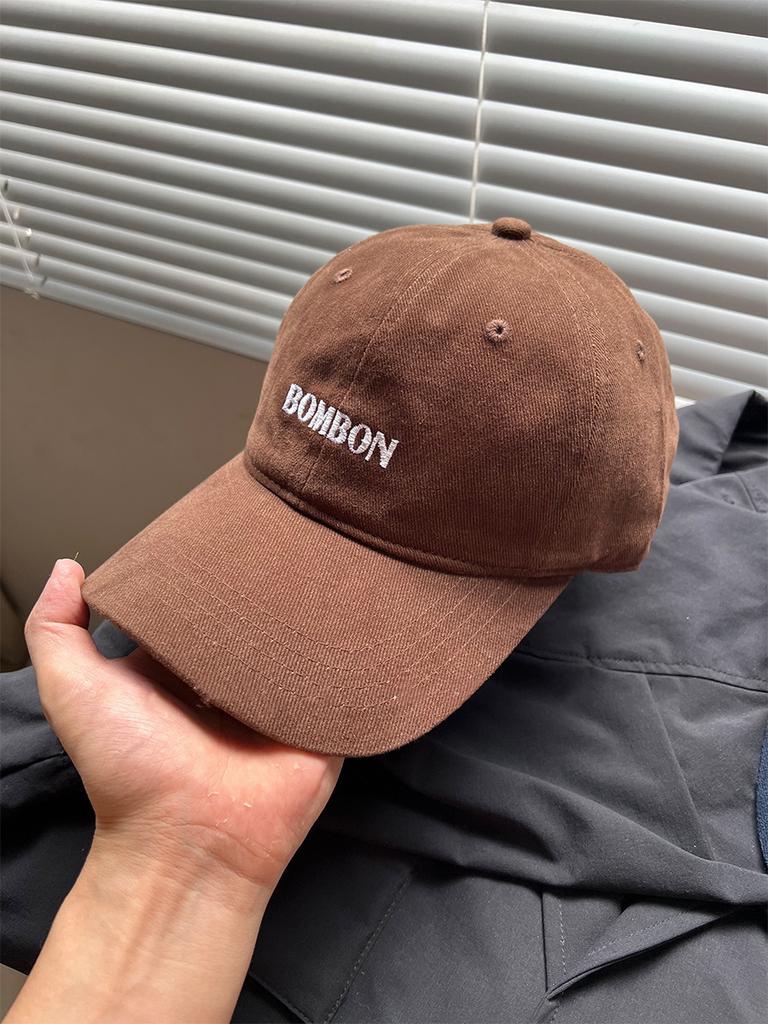 Baseballkappe im koreanischen Stil mit vielseitiger Buchstabenstickerei für Herren, zum Reisen auf der Straße, zur Gesichtsformmodifikation, Sonnenschutz, um ein kleines Gesicht zu zeigen