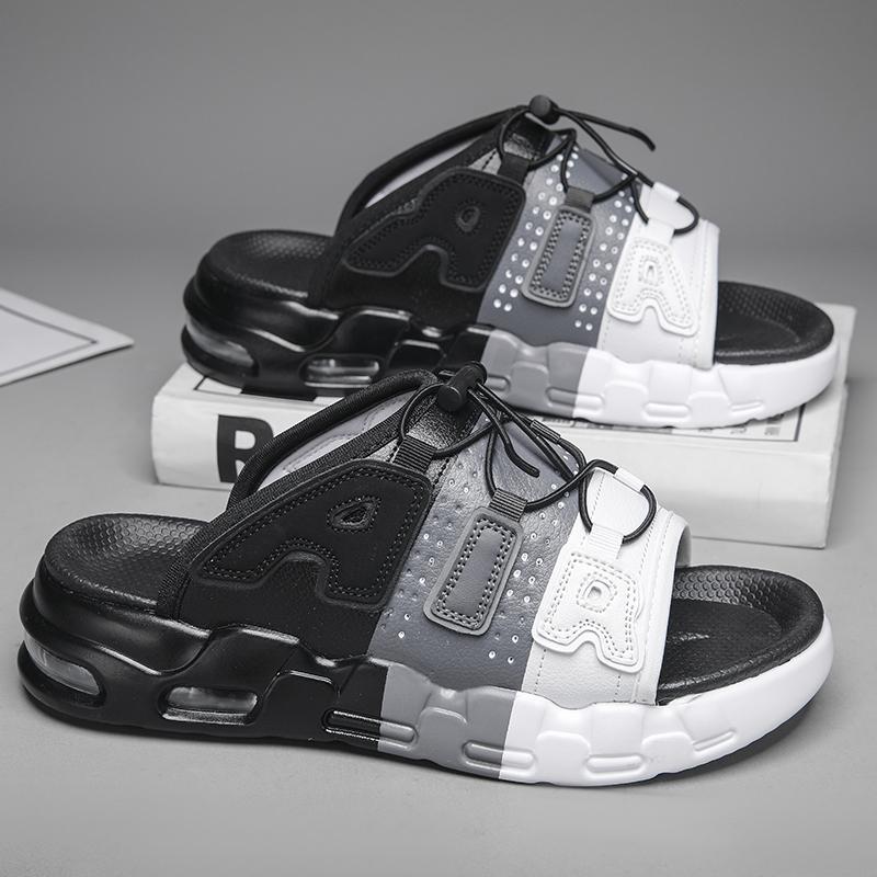 Men's Casual Slippers Non-Slip Anti-wear Men's Home and Outdoor Slippers Soft and Comfort Beach Shoe Trendy Fashion Mens Sandal