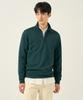 Binpolmen Classic Soft Cotton Quarter-Zip T-Shirt Green
