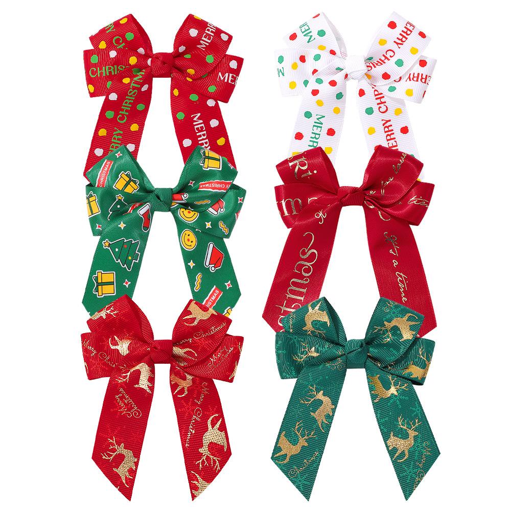 

6 Pieces 3.3 Inch Baby Girl Hair Bows with Clips Accessories for Teens Baby Girls Babies Toddlers