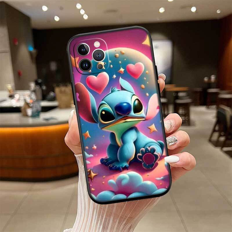 Cute Lilo Stitch Phone Case for Redmi Note 12 12S 12C 13 13C 13R 14 14S 14R 14C 11A 13X A3 A3X A4 A5 Pro Max Plus