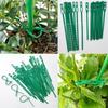 100Pcs Reusable Plant Cable Ties Plant Stem Clip  For Plants Vine Shrubs Support Fastener Organizer