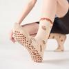 New Non-Slip Grip Pilates Socks Cotton High-elastic Mid Tube Socks Breathable Casual Floor Socks for Women