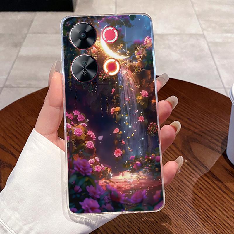 Case For Itel P65 P671L P 65 Casing Luxury Cute Love Heart Rabbit Funny Pattern Cover Clear TPU Silicone Soft Shell Phone Case