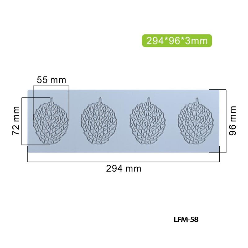 Декоративный Кружевной Коврик Сахарная Лепка Формы Для Тортов Силиконовые Формы Для Сахарной Лепки В Форме Листьев Шоколадная Форма Для Сахарной Лепки / Мастики LFM58