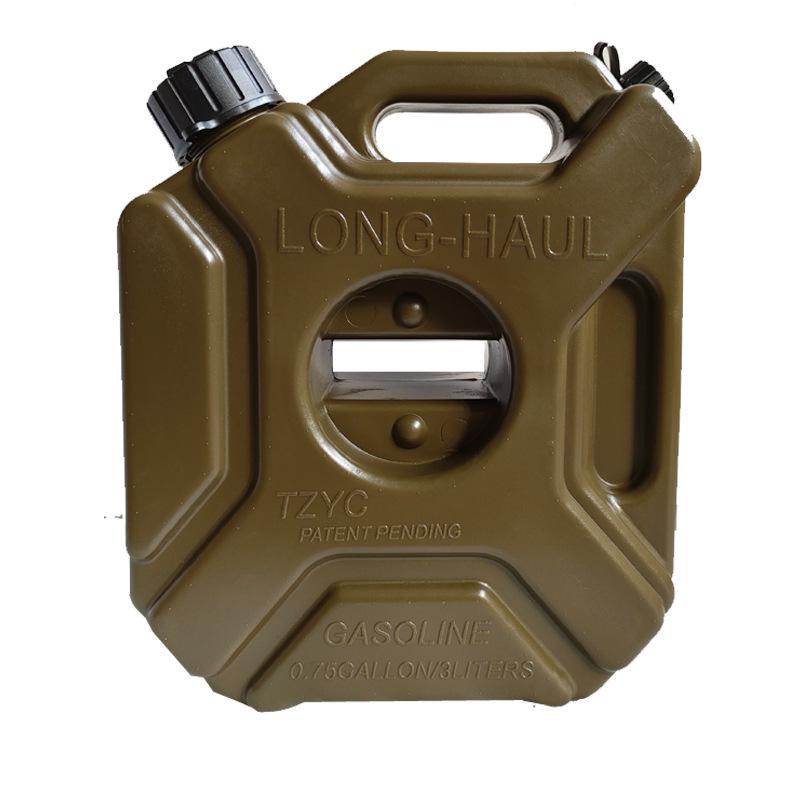 3L Plastic Fuel Tank & Gasoline Can for Car/Motorcycle Travel