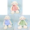 Plush Sheep Toy With Dress And Polka Dot Bow Decoration For Kids And Teens Gift