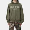 Fear of God Essentials Schwerer Fleece-Kapuzenpullover Militär Herren Oberteile Grün 192BT244815F