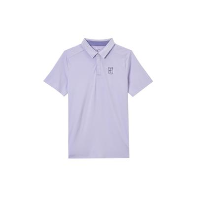 Court Advantage Dri-Fit Cómodo Versátil Simple Moda Polo de Manga Corta para Hombre tops Morado Suave FZ6908-515