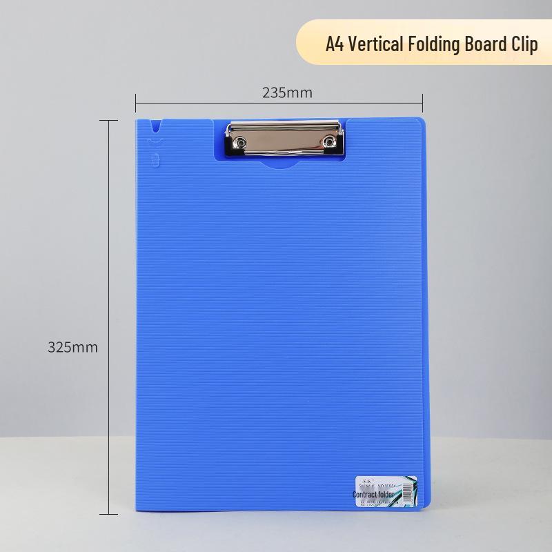 

A4 Zippered Document Storage Folder with Clip – Large Capacity for Office & Student Use
