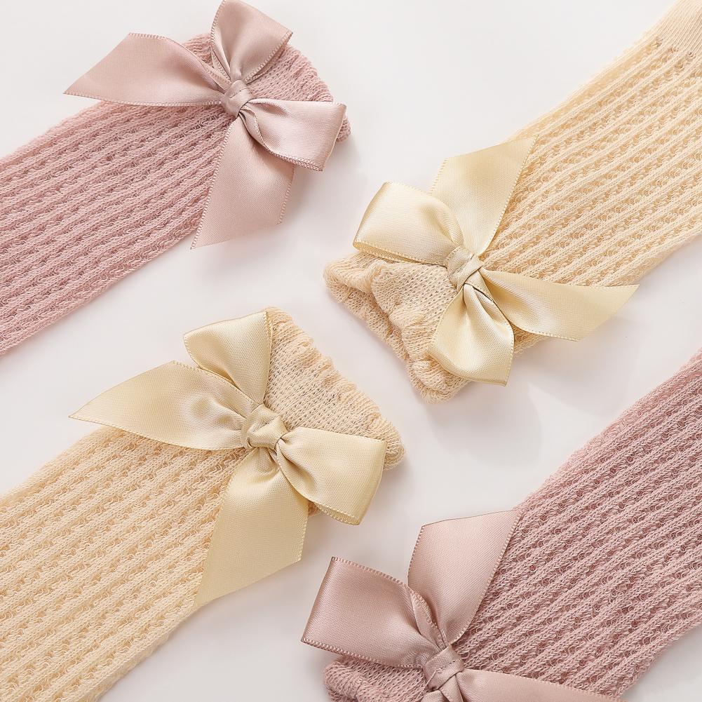 3Pcs/Set Baby Cable Knit Nylon Bows Headbands with Lace Eyelet Socks
