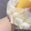 High-value Yellow Ice Cream Bath Ball, Rubbing Bath Sponge, Exquisite and Comfortable Bath Tool