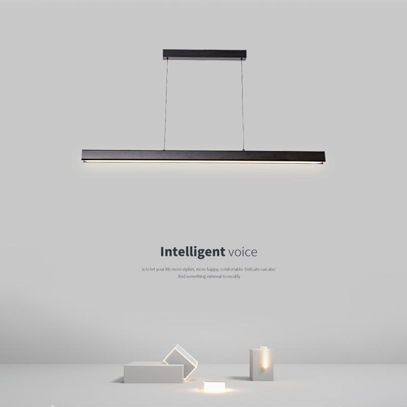 

Jiudu Mijia 2021 Nordic Minimalist LED Pendant Light for Dining and Home Bar Black, 80cm, Single Color Neutral Light