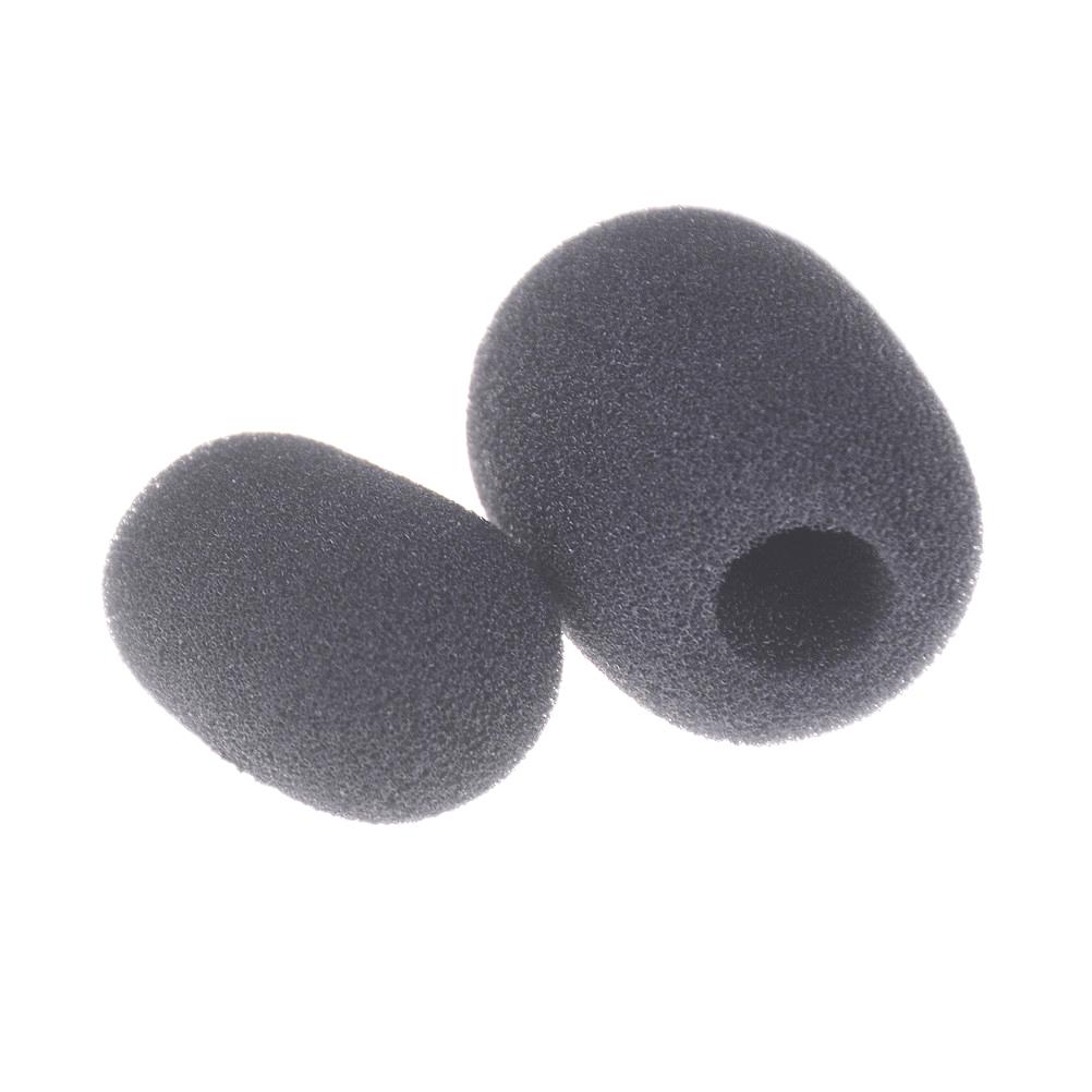 10Pcs Microphone Headset Grill Windscreen Sponge Foam Black Mic Cover