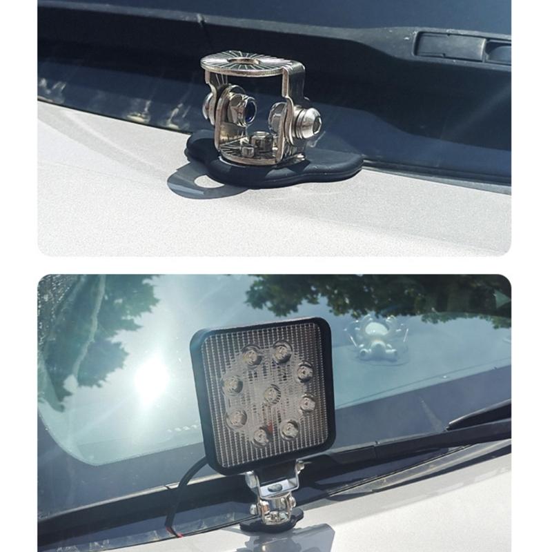 2 Stück LED-Arbeitslicht Basis Montagehalter Sicherheitsdämpfung Montage Ständer Halterung Auto Motorhaubenlichtleiste Befestigungshalterung