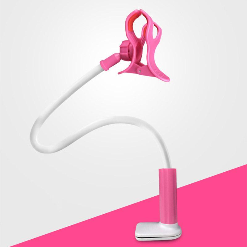 Universal Phone Holder Flexible Gooseneck Mount Clamp Stand Desk Phone Bracket 360° Rotate Mobile Phone Clip For iPhone Xiaomi